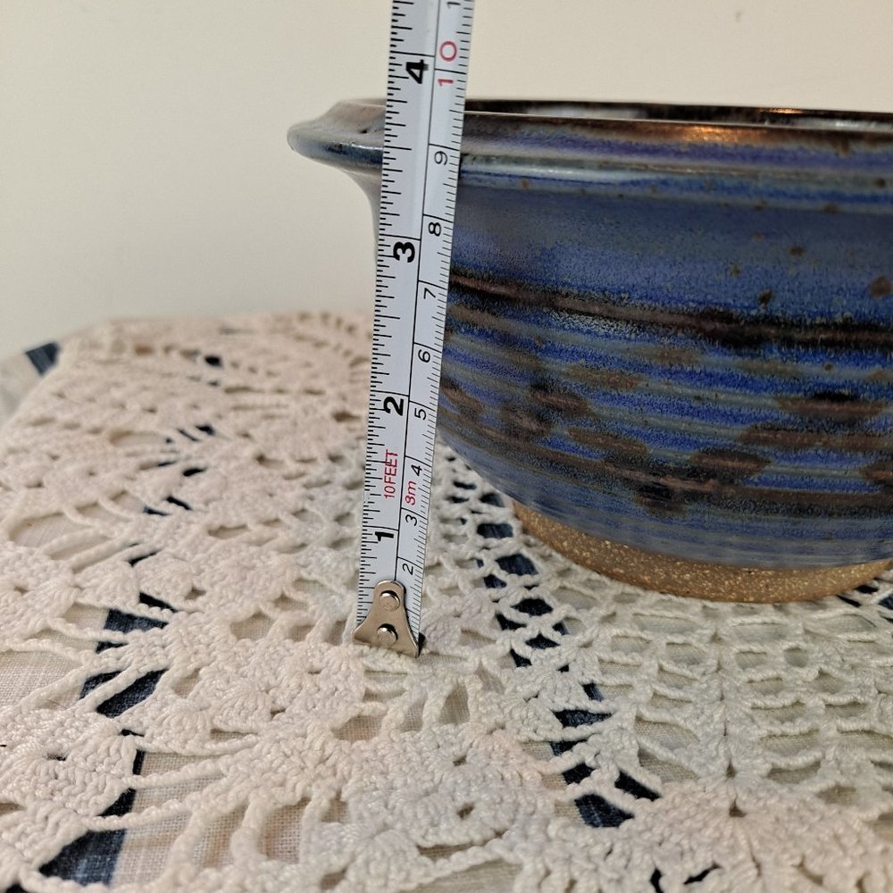 Signed Studio Stoneware Pottery Bowl - Picture 8 of 9